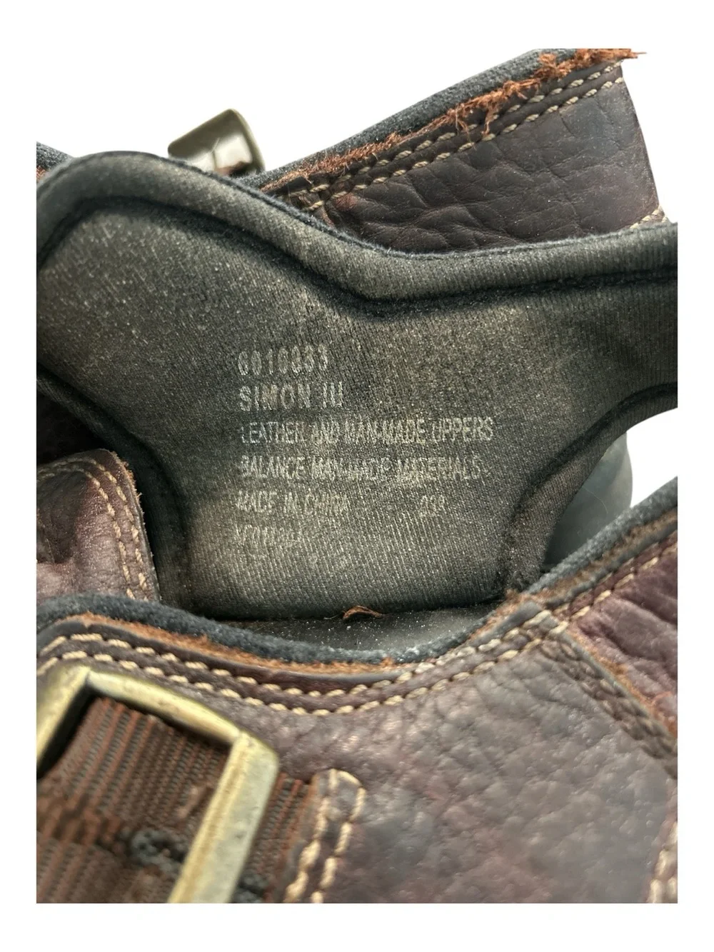 Earth Shoe  Brown Leather Fisherman Sandals Men’s US 12Adjustable